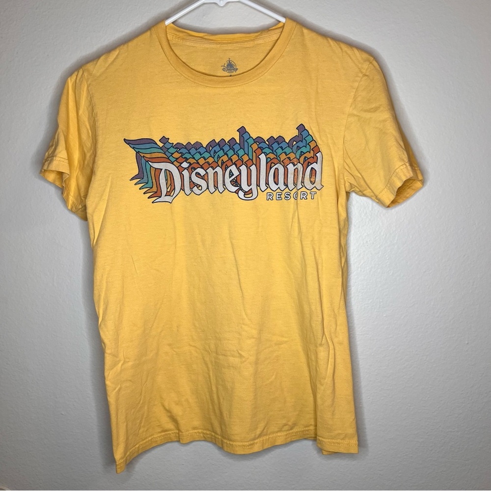 Yellow Retro Disneyland Rainbow Tee